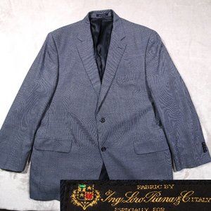 Loro Piana Cremieux collection houndstooth blazer sport coat 46R Men